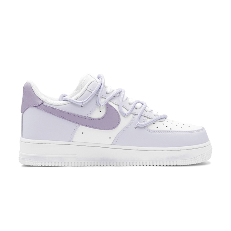 Custom Air Force 1 Shoes Summer Grape Purple White - Image 2