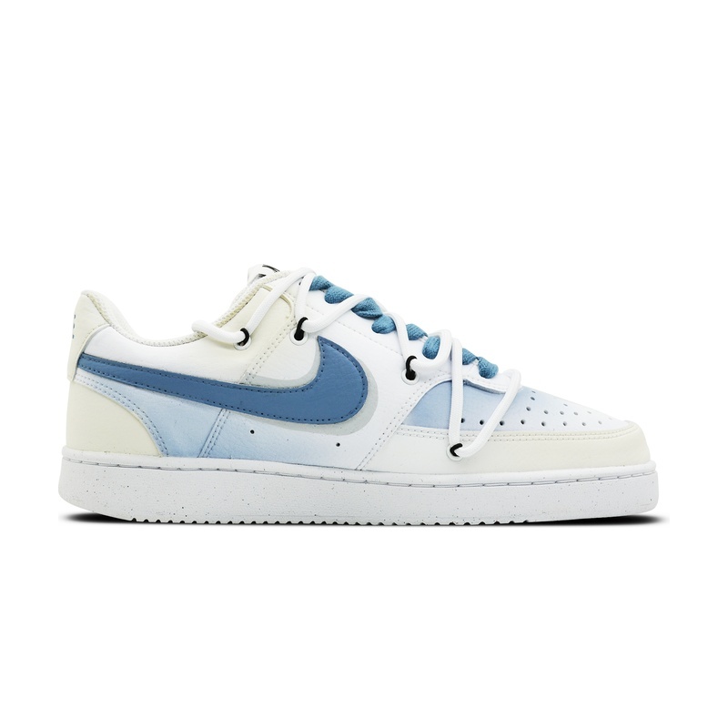 Custom Court Shoes Drifting Cowboy Blue White - Image 2