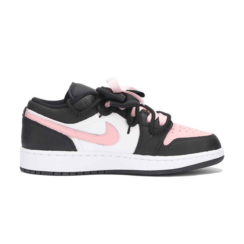 Custom Jordans Shoes Small Strawberry Pink Black - Image 2