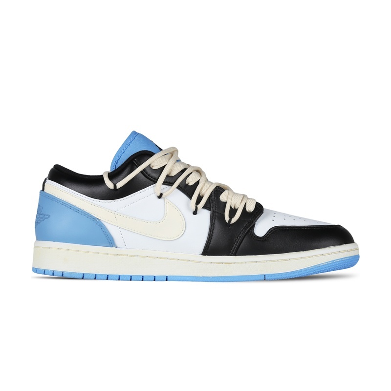Custom Jordans Shoes Stitched Crosses Blue Black - Image 2