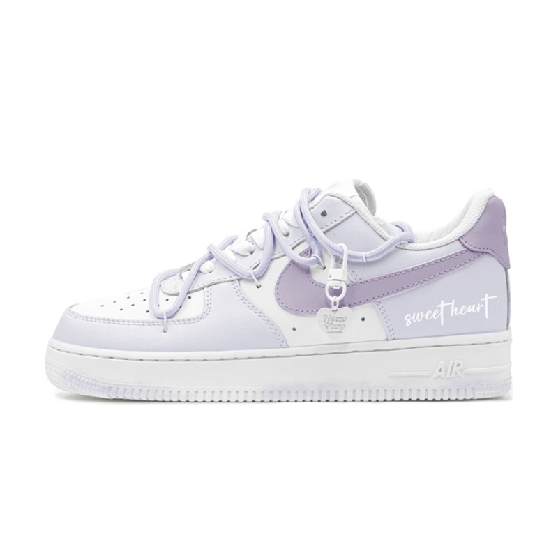 Custom Air Force 1 Shoes Summer Grape Purple White