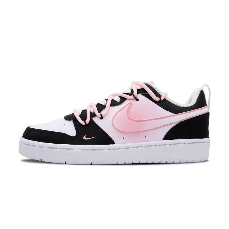 Custom Court Shoes Heart Aflutter Pink Black
