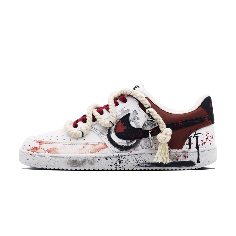 Custom Court Shoes Japanes Ink Bamboo Forest