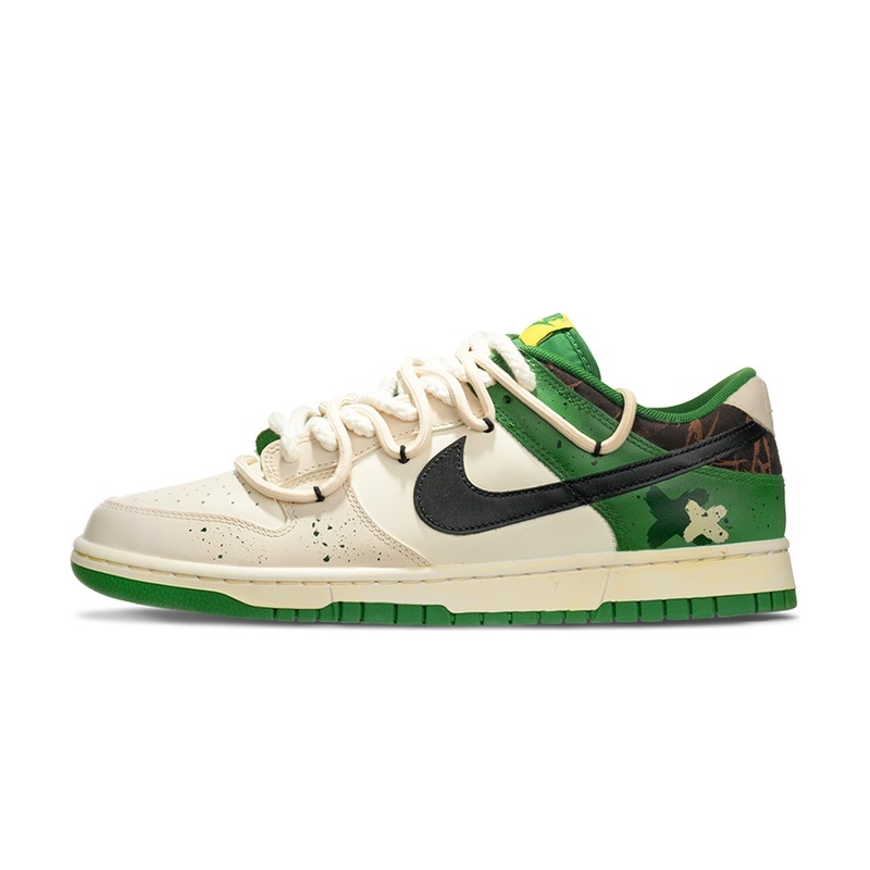 Custom Dunks Shoes Desert Oasis Green Beige