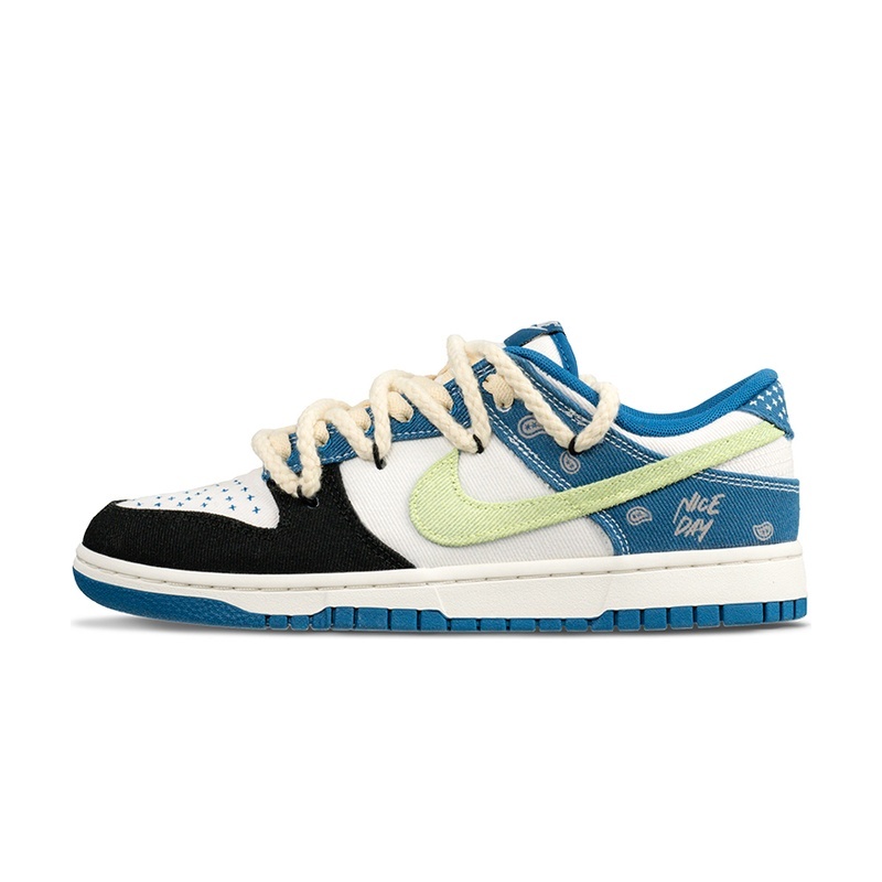 Custom Dunks Shoes Westen Cowboy Blue Black