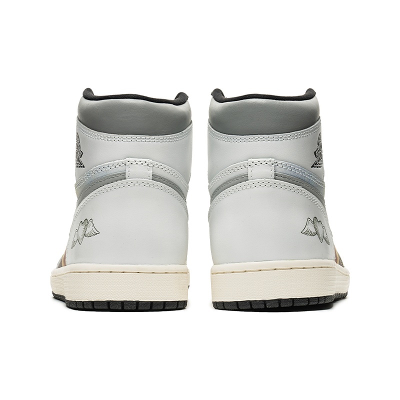 Custom Jordans Shoes Oil Painting White Green - Image 4