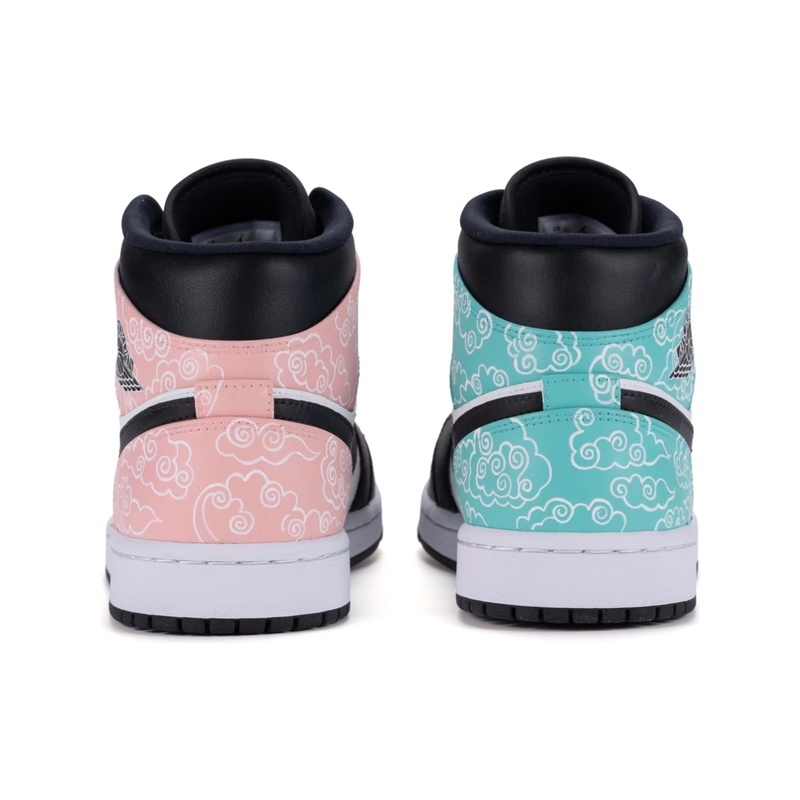 Custom Jordans Shoes Plum Blossom Cloud Brocade - Image 4