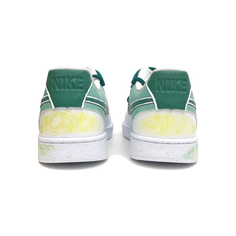 Custom Court Shoes Bear Daydream Green Yellow - Image 4