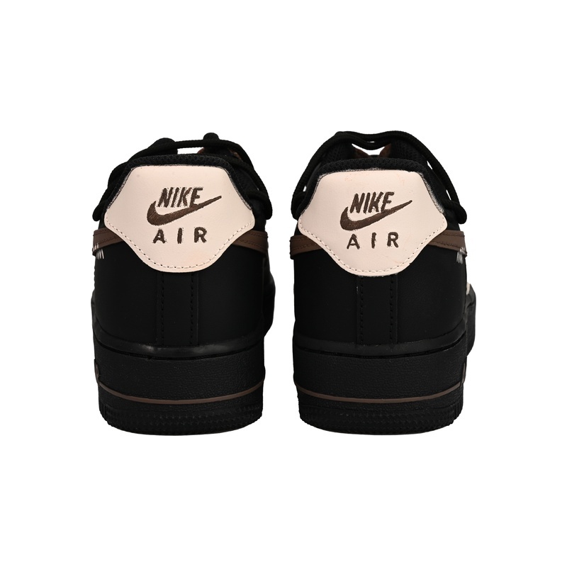 Custom Air Force 1 Shoes Chocolate Melt Black Brown - Image 4