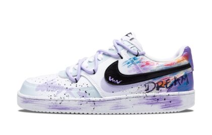 Custom Court Shoes Dream Splash Purple Blue