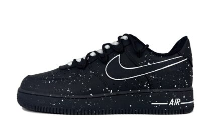 Custom Air Force 1 Shoes Midnight Galaxy Black White
