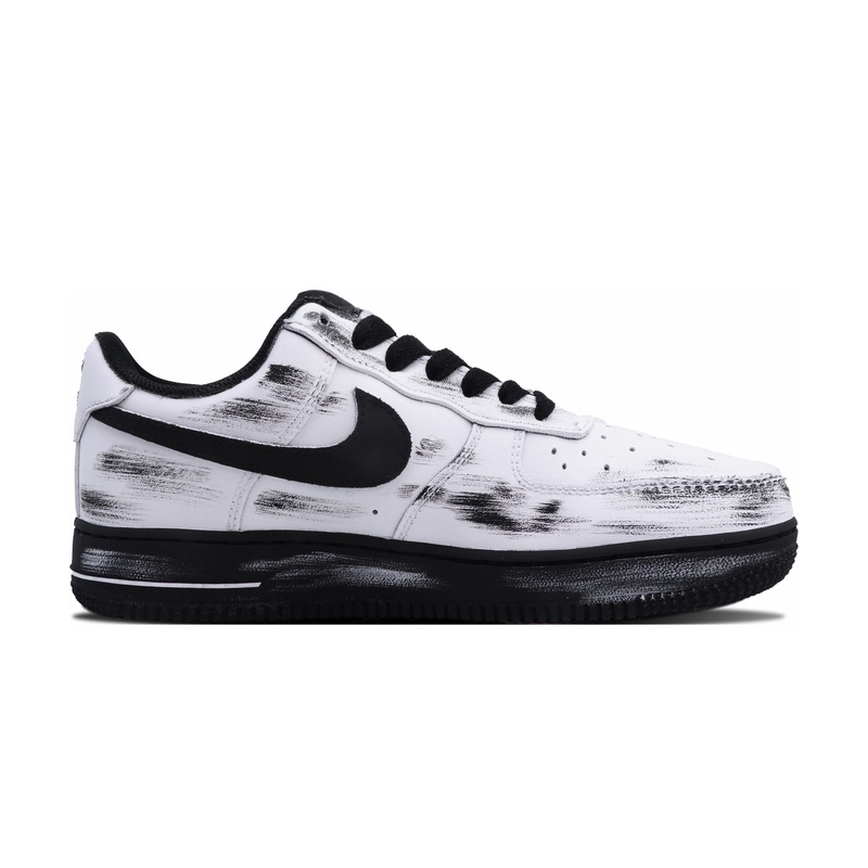 Custom Air Force 1 Shoes Movie Noir Black White - Image 2