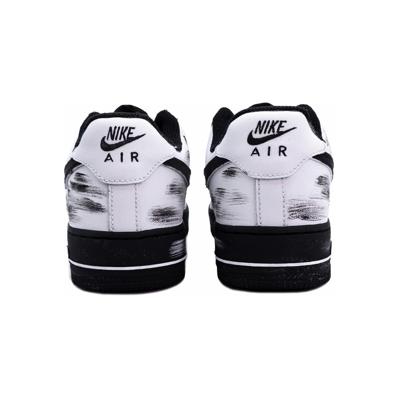 Custom Air Force 1 Shoes Movie Noir Black White - Image 4