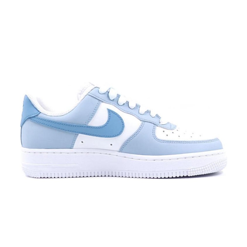 Custom Air Force 1 Shoes Strawberry Bear White Blue - Image 2