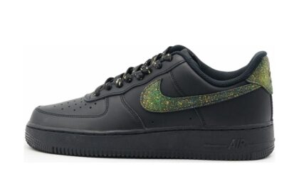 Custom Air Force 1 Shoes Urban Beat Black Gold