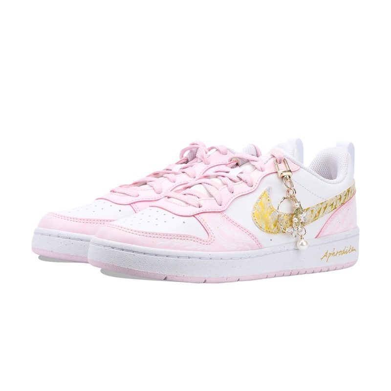 Custom Court Shoes Aphrodite Kiss Pink Gold - Image 3