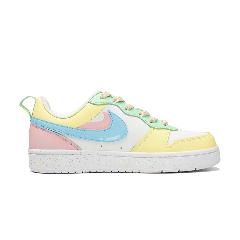 Custom Court Shoes Candy Pop Yellow White - Image 2