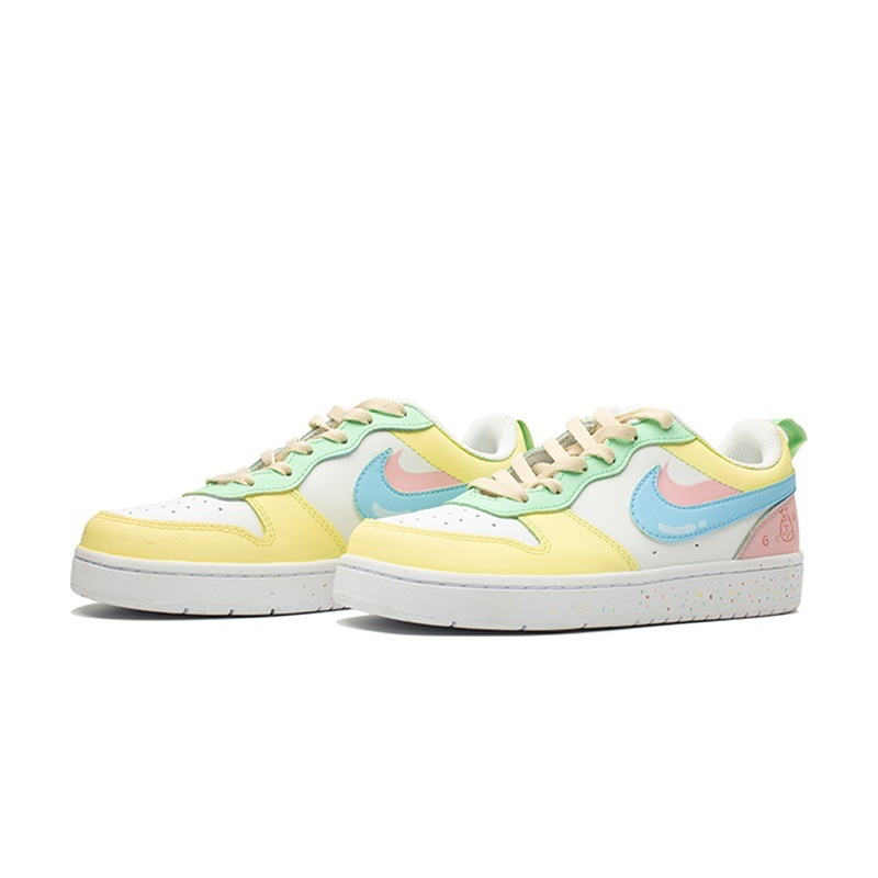 Custom Court Shoes Candy Pop Yellow White - Image 3