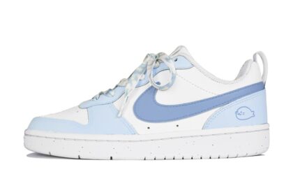 Custom Court Shoes Cute Seal White Blue
