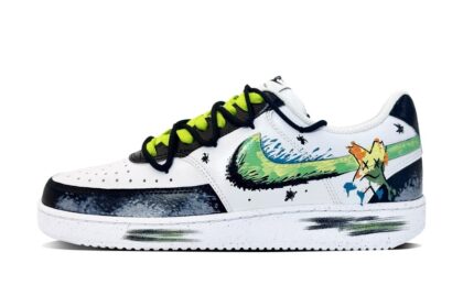 Custom Court Shoes Flame Shadow Black Green