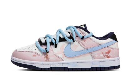 Custom Dunks Shoes Dream Butterfly Pink Blue
