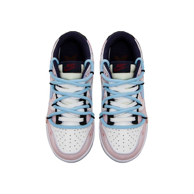 Custom Dunks Shoes Dream Butterfly Pink Blue - Image 4