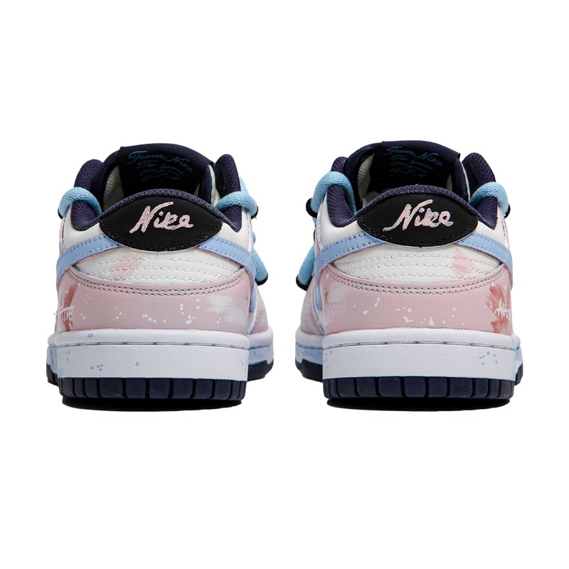 Custom Dunks Shoes Dream Butterfly Pink Blue - Image 5
