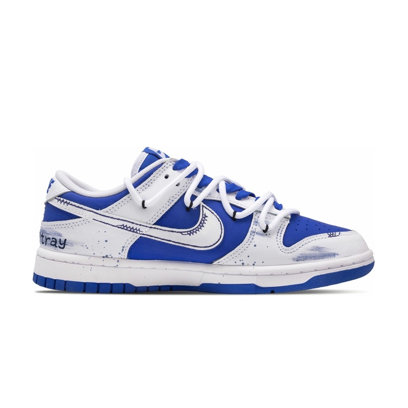 Custom Dunks Shoes Street Rebel White Blue - Image 2