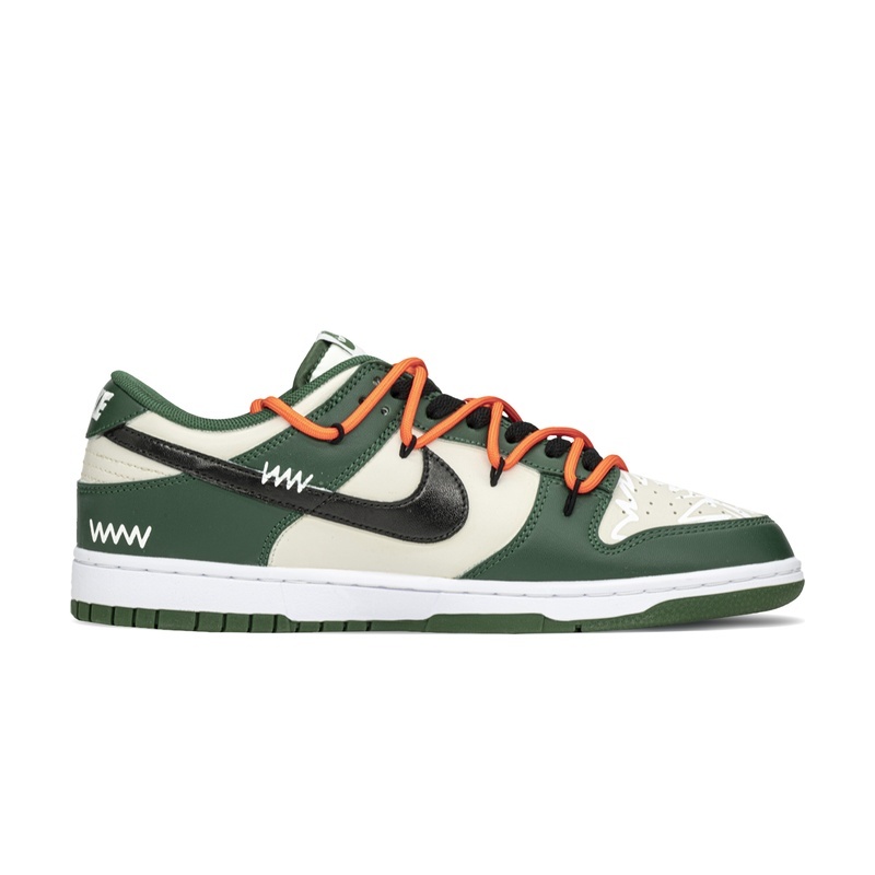 Custom Dunks Shoes Urban Beat Green Beige - Image 2
