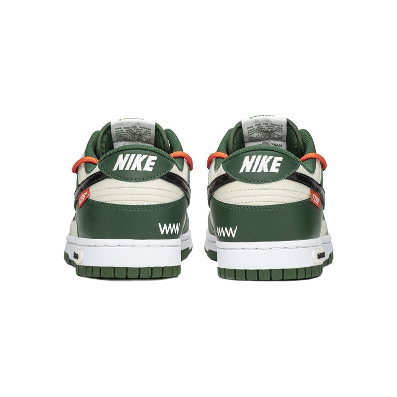 Custom Dunks Shoes Urban Beat Green Beige - Image 4