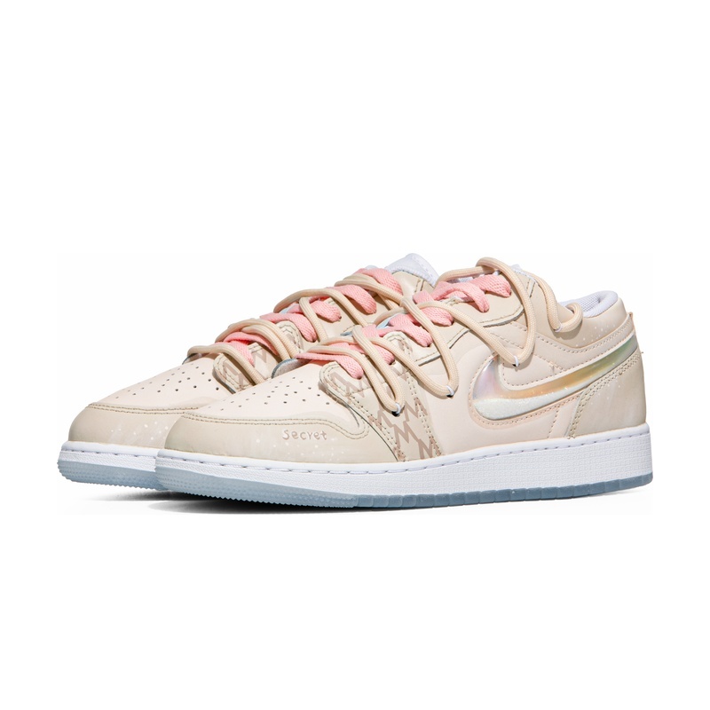 Custom Jordans Shoes Gentle Whisper Beige Pink - Image 3
