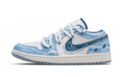 Custom Jordans Shoes Ocean Breeze Blue White