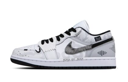 Custom Jordans Shoes Shadow Play Black Gray